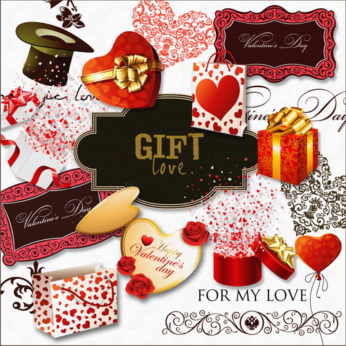 Vintage Scrap-Kit - Love Gifts