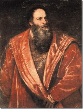 Portrait of Pietro Aretino (Oil on canvas, 1545)