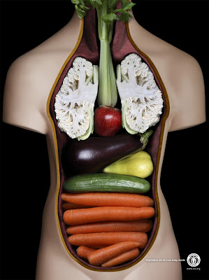 anuncio que incentiva o consumo de vegetais