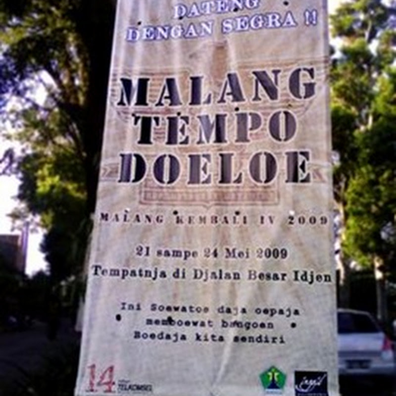 Complete Schedule of Malang Tempo Doeloe, May 2009