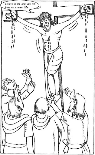 jesus on the cross cartoon. Jesus Deliverance Speech