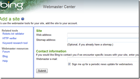 bing webmaster center 2 site bing webmaster center 2 site