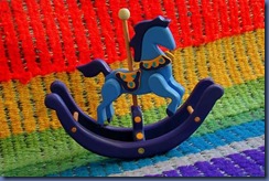caballo azul