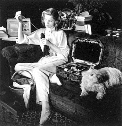 Lauren Bacall Sewing Lauren Bacall Sewing