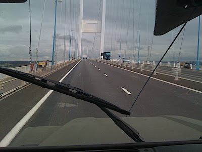 Back over the Severn Bridge towards Bristol, the rain finally did stop!