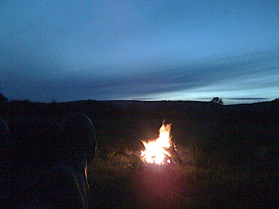 The Campfire glows into the night....