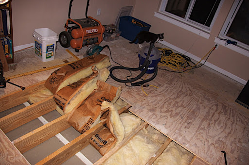 The builders thought no one would ever see. This floor was obviously never inspected due to some obvious code violations.