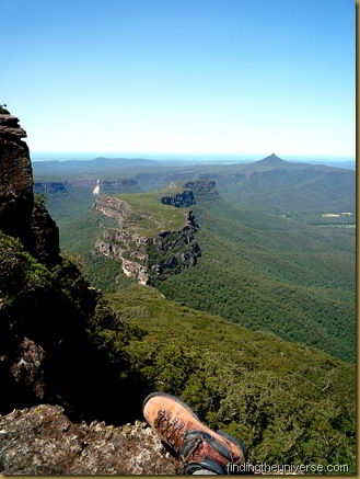 View from the top of the Castle Rock, New South Wales, a challenging 7 hour day hike