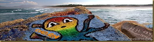 Octopus painted on a rock