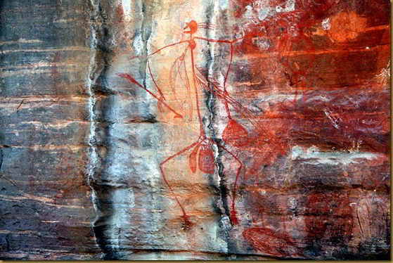 Rock art at Ubirr