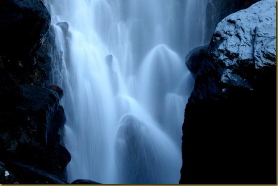 Waterfall in slow motion - Waitonga Falls close up