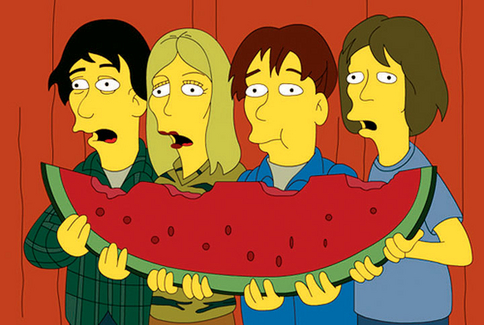 Sonic Youth en el \"Hullabalooza\". Episodio \"Homerpalooza\" del 19 de mayo de 1996
