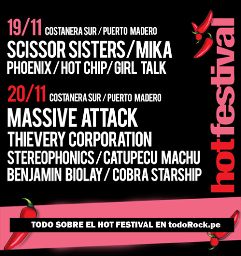 Hot Festival Argentina 2010 - Fechas (18 al 22 de noviembre) Buenos Aires Hot Festival 2010