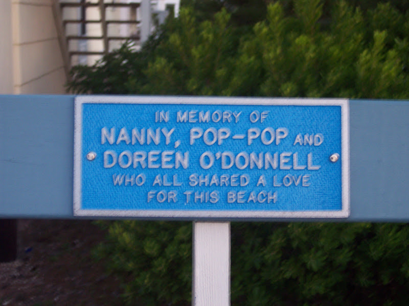 In memory ofNanny, Pop-Pop and Doreen O'DonnellWho all shared a love for this beach