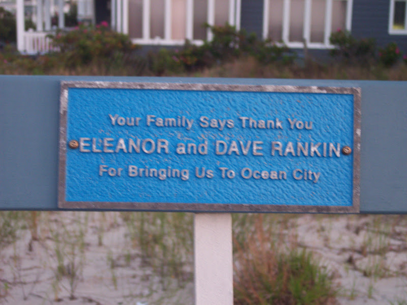 Your family says thank youElanor and Dave RankinFor bringing us to Ocean City