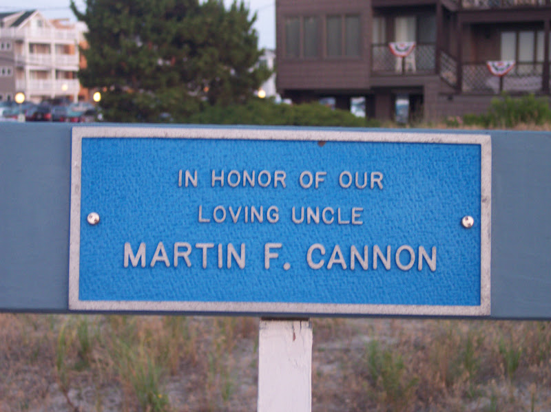 In honor of our loving uncleMartin F. Cannon