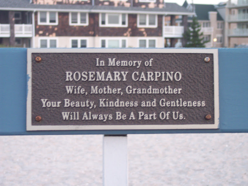 In memory ofRosemary CarpinoWife, Mother, GrandmotherYou beauty, kindness, and gentlenesswill always be a part of us