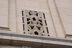 This art deco “grill” sets the Illinois State Archives building slightly apart from the Howlett building, along with a few other features.
