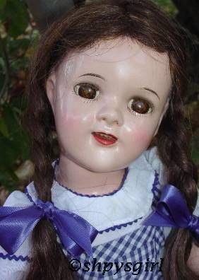 Dorothy Wizard of Oz Judy Garland doll Ideal composition 1930s