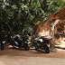 bikesentance_osogbo.jpg, bikes at osogbo shrine entrance, innerscrape 09 osogbo
