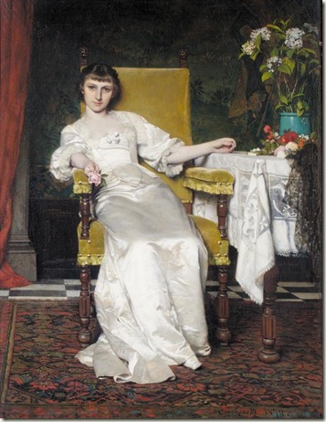 lady with rose