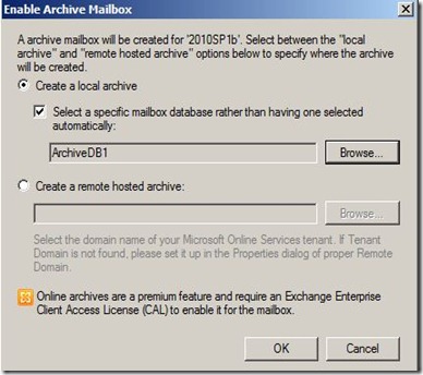 Archive-enable-selectDB