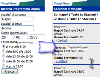 Mobile/Viaggitreno.it Mobile/Viaggitreno.it