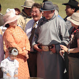 President of Mongolia -  Nambaryn Enkhbayar at  the 800 Year Celebration  of the "great" Mongol  Gengis Khan.
