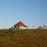 One of the typical Xhosa huts along the 
wild coast (between Durban and East London).