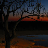 082 May 2005 Namibia Etosha Natl Park Halali watering hole at night.JPG