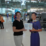 I was allowed to help out at 
the new Suvarnabhumi Bangkok 
airport (which we flew out of 
the day before it opened)