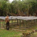 Solar panels at the research facility