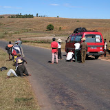 Flat tire on the taxi bus.
It wasn't the last flat either.