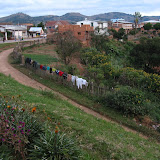 These people got their
laundry up on fences. Ambositra