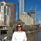 Along the river running through downtown Melbourne.
