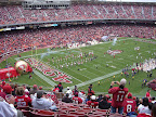 The 49ers enter the field