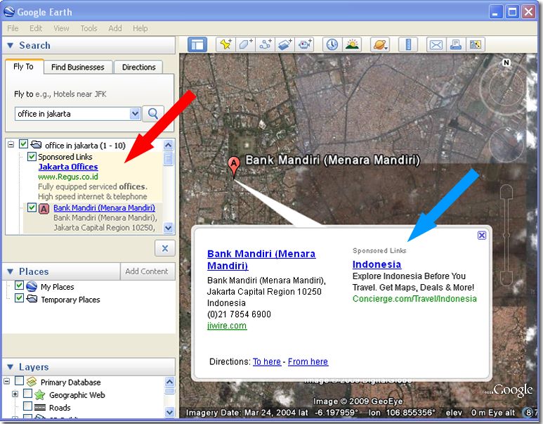 google adsense in google earth