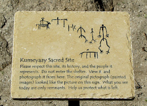 Horse and Rider Pictograph in Piedras Grandes Anza Borrego