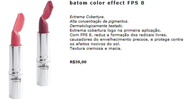 Batom Bali Intenso Cremoso e Coral Intenso Cremoso, Batom Bali Intenso Cremoso e Coral Intenso Cremoso,