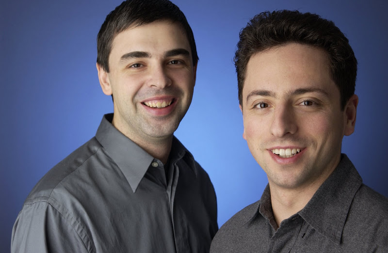 Google Founders Larry Page and Sergey Brin