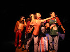Spike Rhee's 'Get on the Bus' (2002). The 18 Mighty Mountain Warriors. Photo by Pamela Wu.