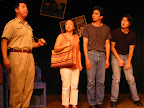 Spike Rhee's 'Get on the Bus' (2002). Peter Wong, Rania Ho, Greg Watanabe, and Harold Byun. Photo by Pamela Wu.