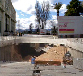 Foto: Recreaci&oacute;n un t&uacute;nel bajo 