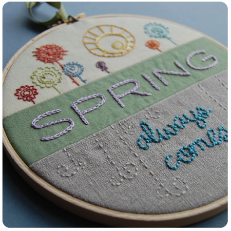 spring always comes embroidery pattern