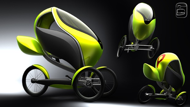 TrikE: Three Wheeled Modern Electric Urban Bike