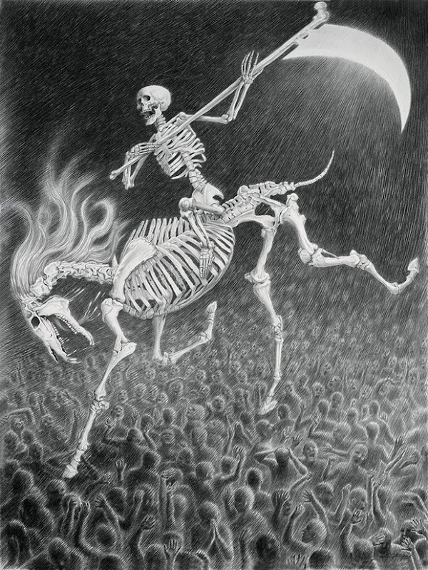 Gothic-skeleton -drawing -and-illustration