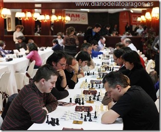 Sala de juego del XI Open de Ajedrez CAH-CAI “San Vicente 2010”.