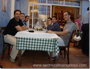 Comida de celebración del Jaime Casas como Campeón de Aragón 2010.