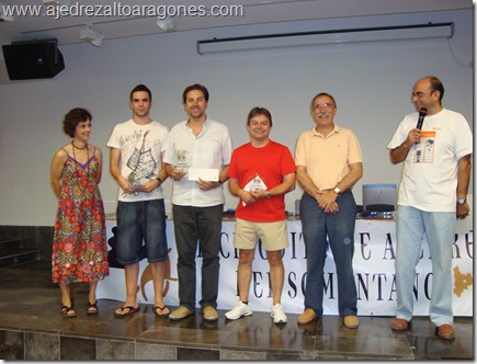 Podio del torneo Estadilla categoría Absoluta