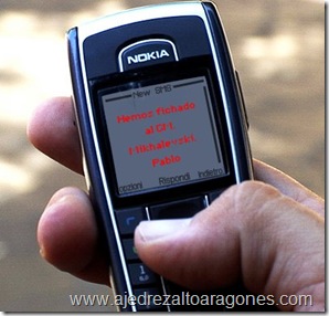 Mensaje SMS con la noticia del fichaje
